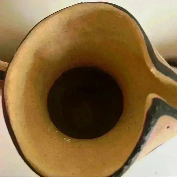 Vintage Sangria Clay Painted Jug Pitcher - Picture 6 of 6